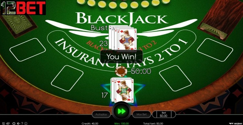 3 bí kíp quan trọng giúp người chơi có thể giành chiến thắng khi chơi Blackjack tại nhà cái 12bet