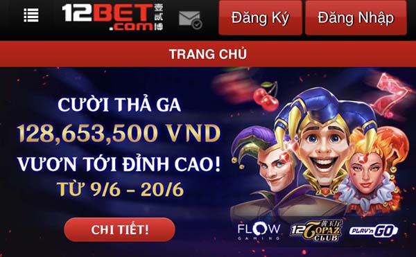 Rút tiền 12bet